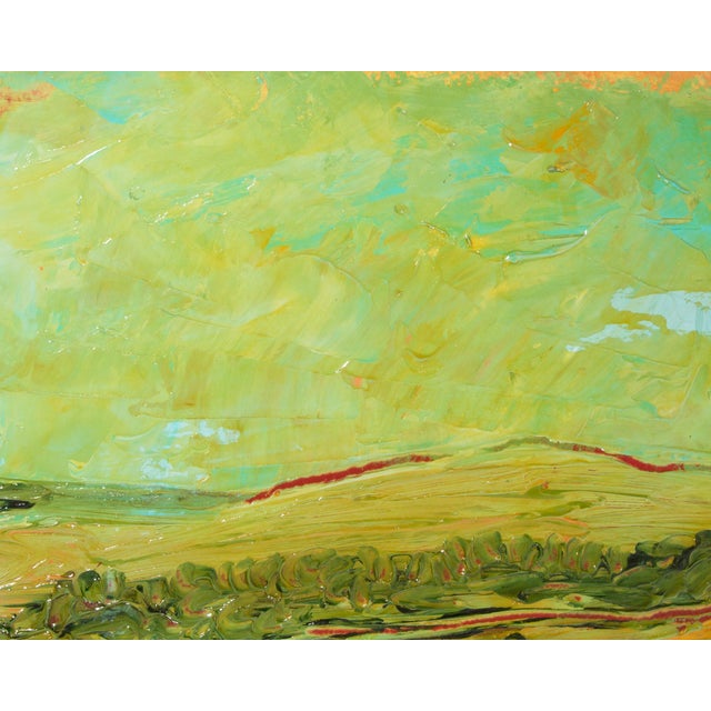 1980s 1980s “Ga” Abstract Acrylic Landscape Diptych by Harry Hilson For Sale - Image 5 of 10