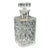 Vintage Silver Collared Spirit Decanter, English, Crystal, Whiskey, Hallmarked For Sale