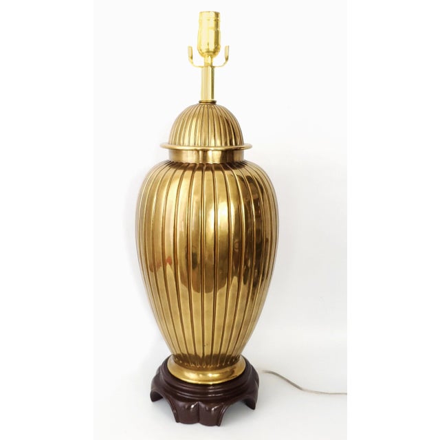 Lamp Ginger Jar Brass For Sale In Miami - Image 6 of 13