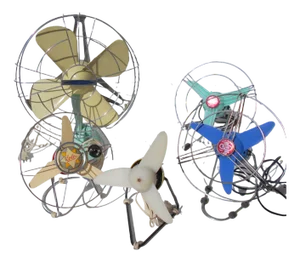 Italian Fans, 1960s, Set of 5
