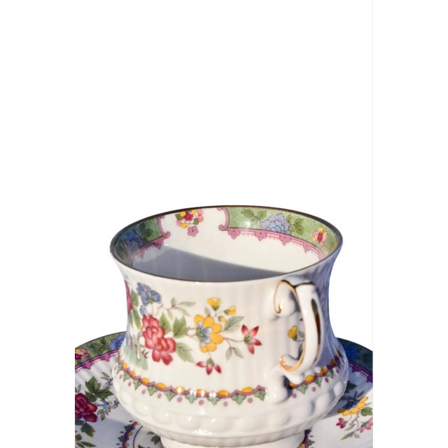 Mid 20th Century Queen's Rosina "Flower of Amaran" Teacup & Saucer Set For Sale - Image 4 of 8