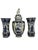 Blue Vintage Three-Piece Windmill Garniture Set in the style of Boch Delft, 20th Century, 1950s, Set of 3 For Sale - Image 8 of 8
