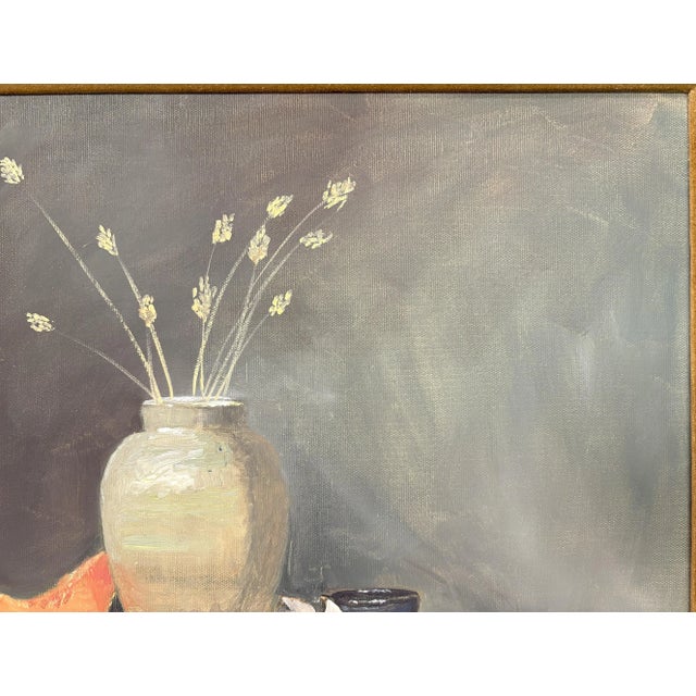 Late 20th Century Signed and Framed Original Painting on Canvas by Karen Reinhart (American, 1938-2023) For Sale - Image 5 of 12