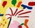 Contemporary 1980s “Flowers 6” Abstract Serigraph Print by Knox Martin For Sale - Image 3 of 6