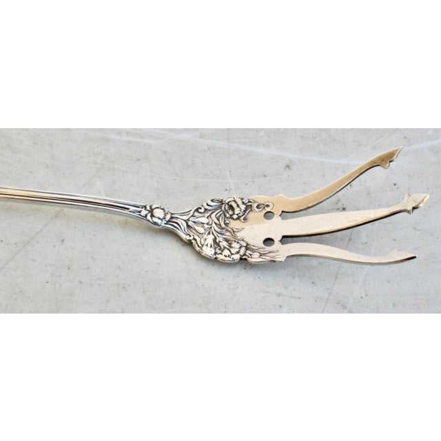 Fabulous Art Nouveau Sterling Silver toasting fork for fireplace or grill. Used to toast meats over a flame. Beautifully...