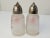 Boho Chic Hazel Atlas Satin Glass With Painted Floral Design Salt & Pepper Shakers For Sale In Nashville - Image 6 of 9
