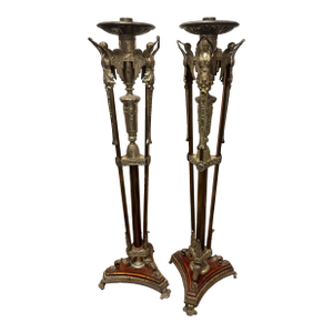 Pair of 1930s Floor Candelabras