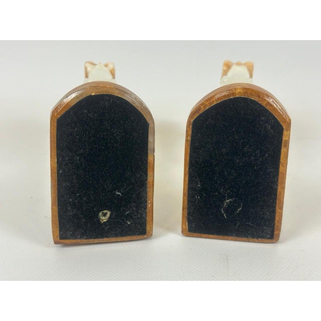 Cream Vintage Onyx Horse Head Bookends, 1970s, Set of 2 For Sale - Image 8 of 11