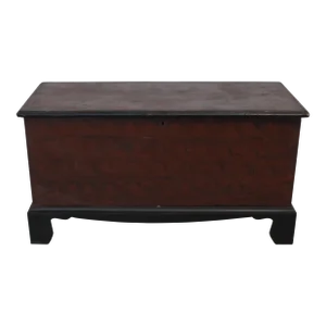 Primitive American- Pennsylvania Antique Blanket Chest Bench Cira 1800's W Till