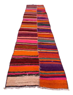 Turkish Narrow Kilim Runner Rug