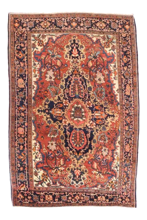 Antique Rose Farahan Persian Area Rug