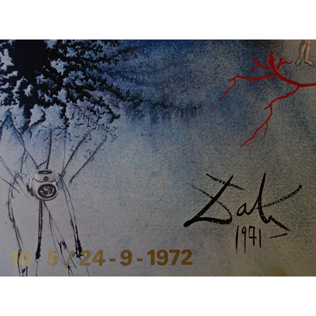 After Salvador Dali, Man and the Sea, 1972, Original Vintage Poster For Sale - Image 5 of 6
