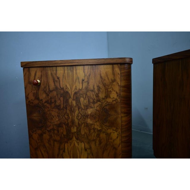 Art Deco Bedside Tables, Czechoslovakia, 1932, Set of 2 For Sale - Image 4 of 18