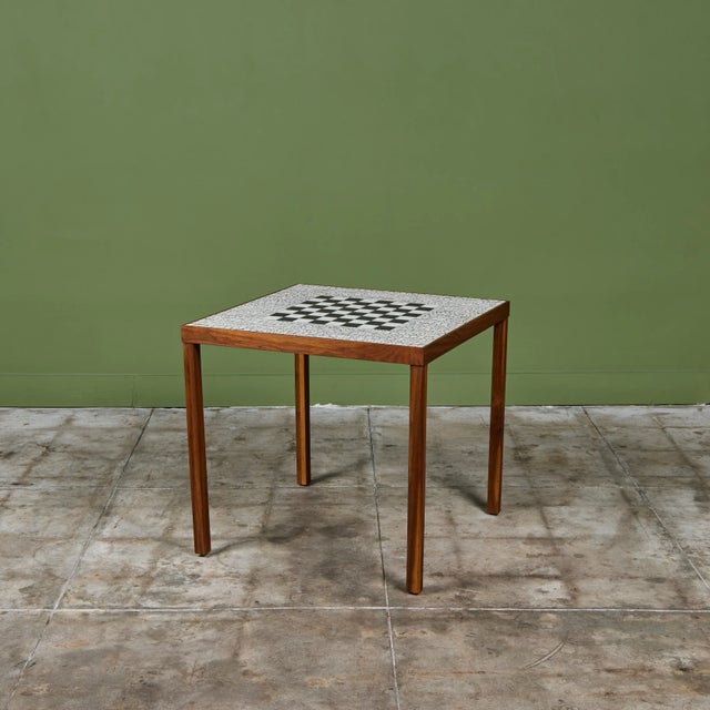 Ceramic Tile Chess Table in the Style of Gordon & Jane Martz For Sale - Image 9 of 18