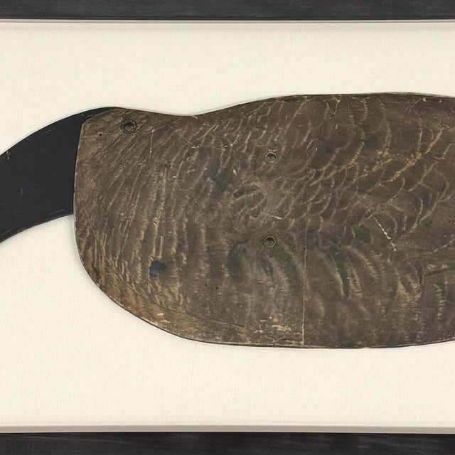 Framed Early 20th Century American Canada Goose Decoy For Sale In Chicago - Image 6 of 9