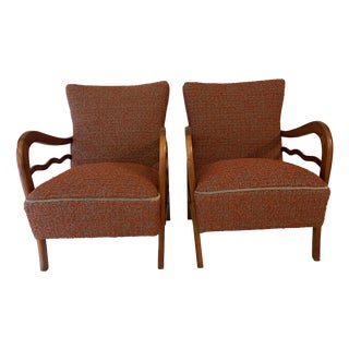 Vintage Lounge Chairs by Paolo Buffa, Italy, 1950s, Set of 2 For Sale