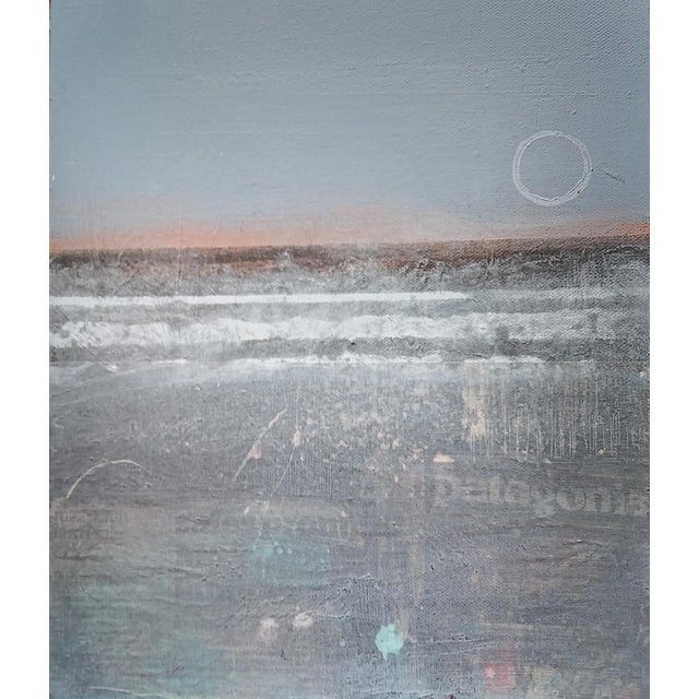 "Winter Beach III" Contemporary Abstract Expressionist Painting by Patricia McParlin For Sale