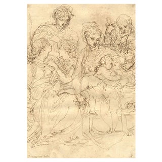 Arthur Pond After Parmigianino, Holy Family with St John, 1734, Etching For Sale