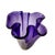 Amethyst Lenox Amethyst Crystal Vase For Sale - Image 8 of 9