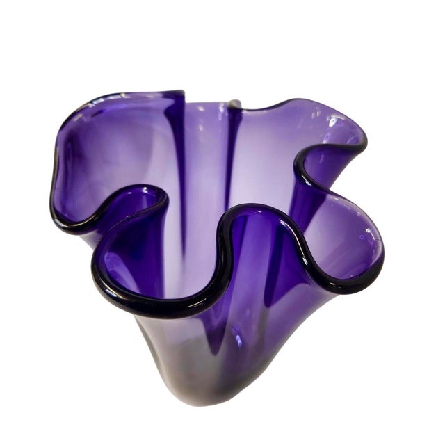 Amethyst Vintage Art Deco Amethyst Crystal Vase For Sale - Image 8 of 9