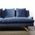 Mid-Century Modern Mid-Century Smoked Sapphire Velvet Sculptural Supported Sofa by Vladimir Kagan For Sale - Image 3 of 12