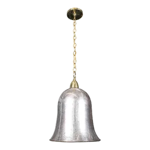 Bell-Shaped Mercury Glass Pendant