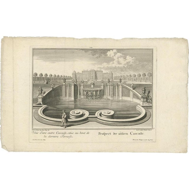 Wolff, The Lower Cascade, 1737, Paper For Sale - Image 6 of 6