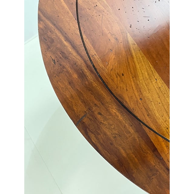 Late 20th Century Pair of Henredon Registry Collection Solid Cherry Regency Drum Tables For Sale - Image 15 of 18