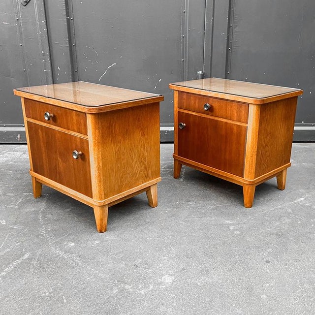 Vintage Bedside Tables, Set of 2 For Sale - Image 10 of 16