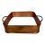 Mid Century Copper Casserole Carrier / Brass Handles For Sale
