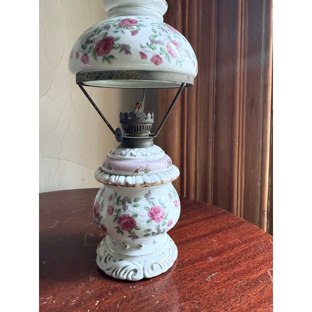 1960s Vintage, 1960s Victorian Gone With the Wind Style Mini Oil Lamp For Sale - Image 5 of 13