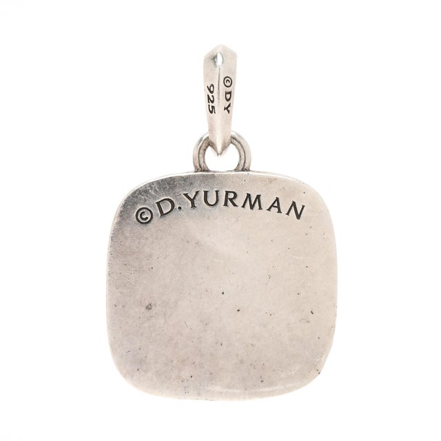 Stones: black diamond Length: 1 in. Width: 5/8 in. Weight: 2.7 dwts. / 4.2 grams Stamps: "D Yurman 925" SKU: P2159 A...