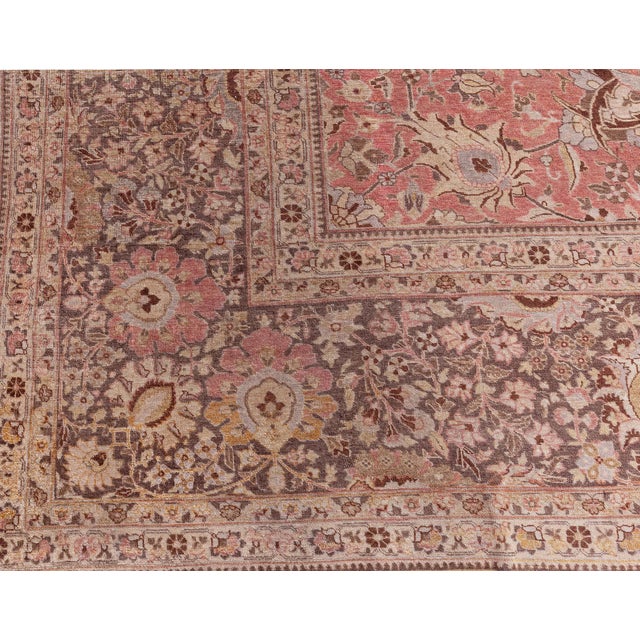 1920s Persian Tabriz Rug For Sale - Image 4 of 6