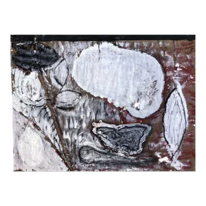 1992 William Douglas McGee Oil and Collage Painting