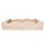 2020s Artifacts Rattan Scallop Collection Rectangular Tray in White Wash - 22" For Sale - Image 5 of 6