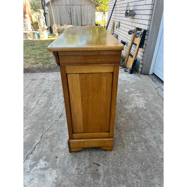 Mid 19th Century French 19th Century Louis Philippe Solid Walnut Two Door Buffet For Sale - Image 5 of 12
