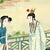 36" * H108"/Panel* 4ps, Qing Dynasty Style Court-Lady Wallpaper, Dream of the Red Chamber Wallpaper For Sale - Image 6 of 7