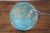 Blue 1980 Romanian Political Geographic Terrestrial World Globe Lamp Light For Sale - Image 8 of 12
