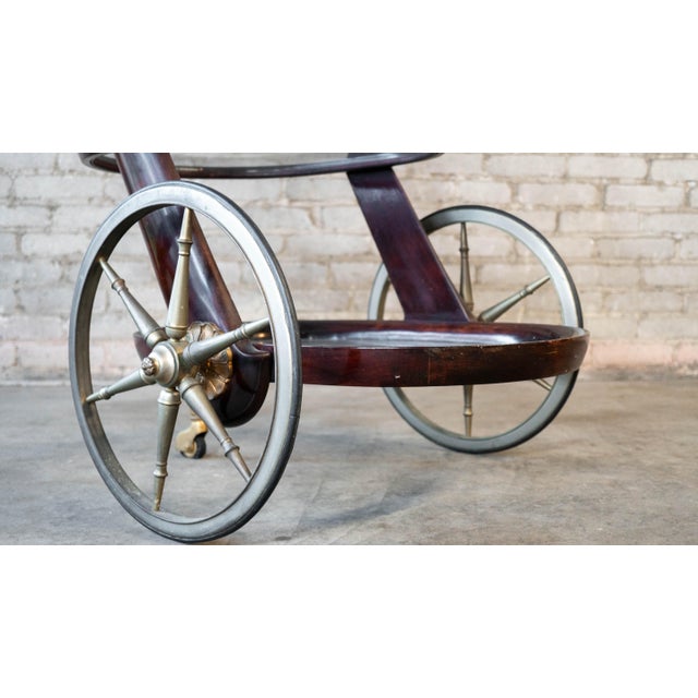 Vintage Serving Trolley by Aldo Tura, C. 1980s For Sale - Image 14 of 18