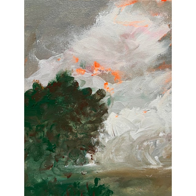 Mist Over the Meadow – Original Abstract Landscape on Canvas by Heather Dawn Batchelor For Sale - Image 4 of 5