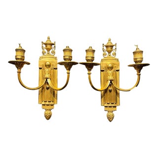 1920’s Caldwell Bronze Sconces - a Pair For Sale