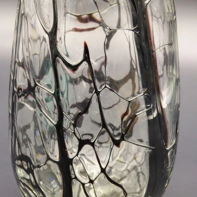 Large Handmade Murano Glass Vase, Italy, 1960s For Sale - Image 6 of 7