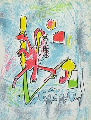 Roberto Matta, Tout se Tient, Lithograph, 1975