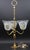 Stunning Murano glass table lamp attributed to the Barovier and Toso glassworks. Art Deco style. Period circa 1940. The...