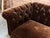 American Mitchell Gold + Bob Williams Mohair Chesterfield Sofa in Chocolate Brown For Sale - Image 3 of 12