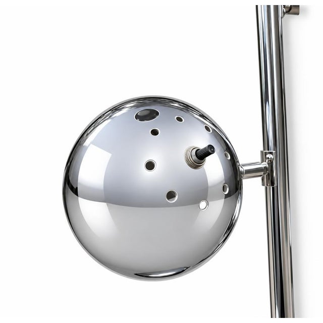 Mid-Century Modern Mid 20th Century Space Age Orbiter Chrome Six-Light Eyeball Floor Lamp For Sale - Image 3 of 10