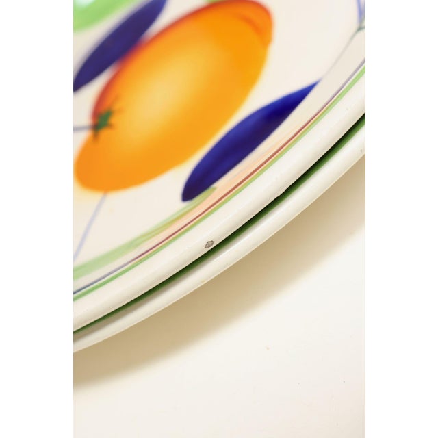 Set of Nine Vintage Italian "Orange" Fruit Motif Plates by Richard Ginori For Sale - Image 15 of 18