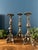 Set of 3 Antique Bronze Altar Candle Holders For Sale - Image 9 of 11