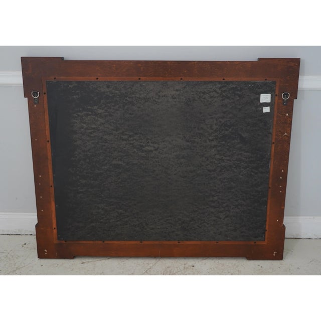 Brown Thomasville Inlaid Mahogany Beveled Glass Dresser Mirror For Sale - Image 8 of 9