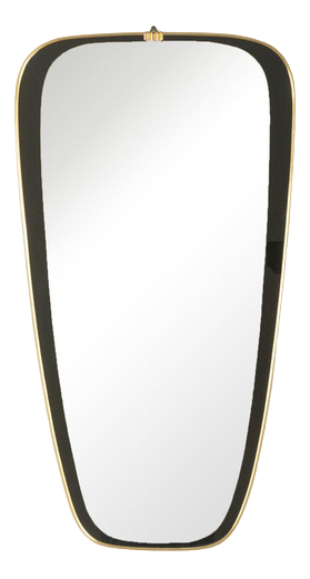 Vintage Modernist Italian Mirror, 1950s